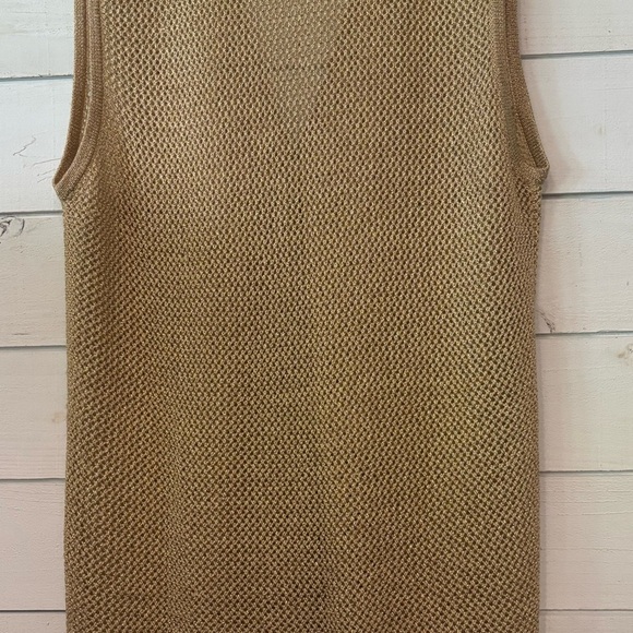 Koret Brushed Gold  Knit Vest with Gold Accents - Picture 13 of 16